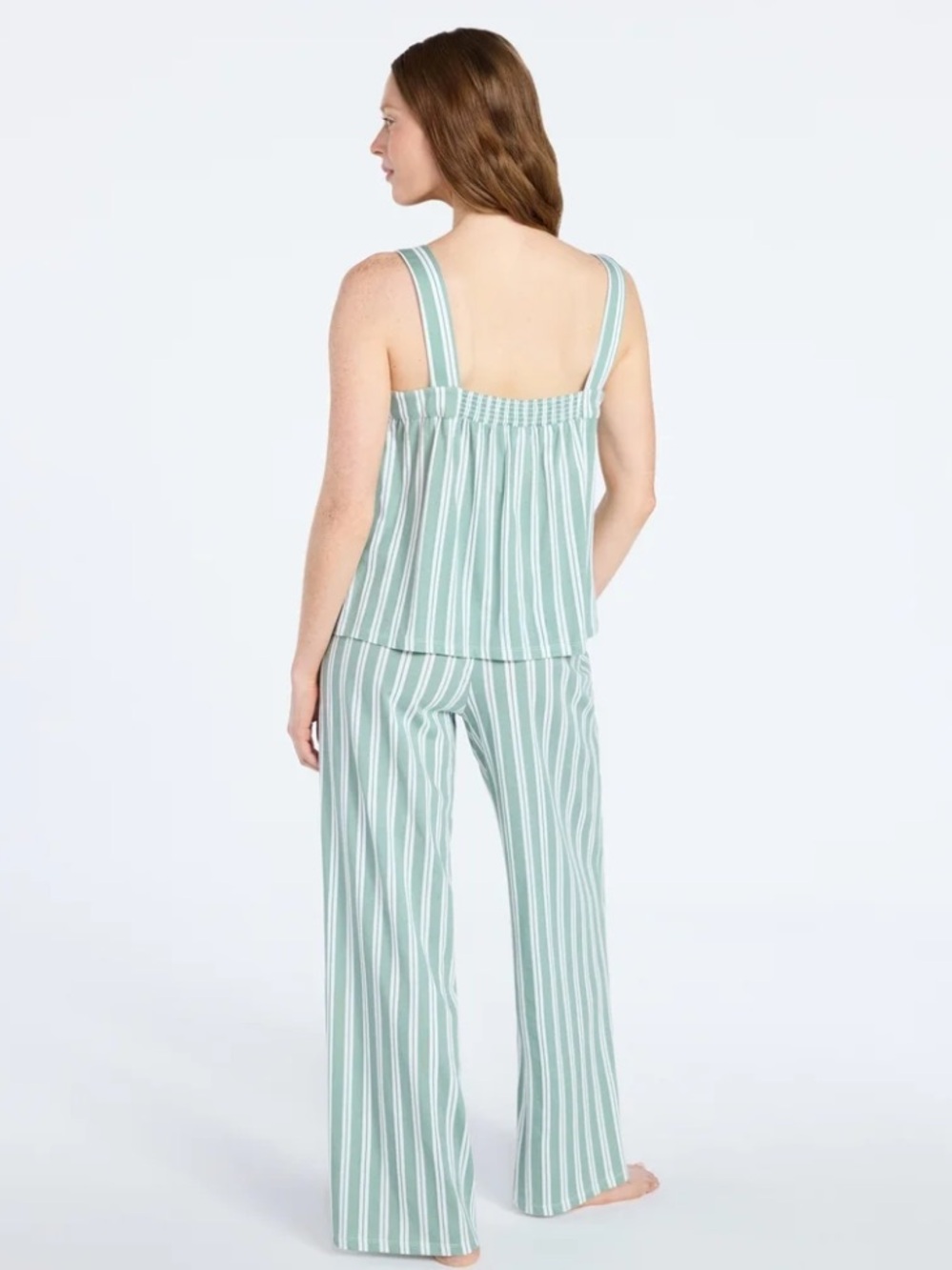 NWT! Joyspun Women's Wide Strap Cotton Tank Top & Pants Pajama Set, 2 Pc, Sz 2X - Picture 3 of 12